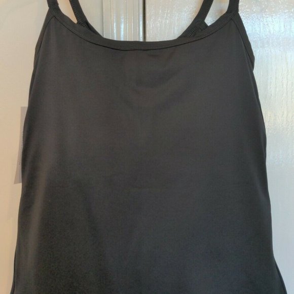 Mastectomy Swim Tankini Top with Integrated Prosthetics, Large w D Cup, NWT, Bla - Picture 5 of 7